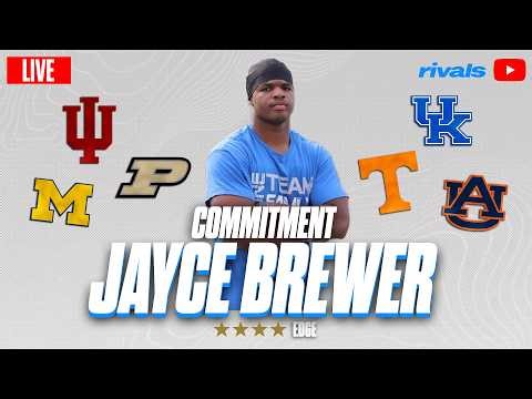 RIVALS LIVE COMMITMENT | Michigan - Tennessee - Indiana - Auburn - Purdue | 4-Star Edge Jayce Brewer