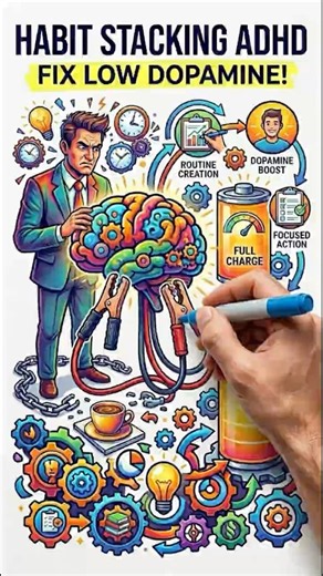 Habit Stacking ADHD Benefits Explained | Atomic Habits ADHD | Routine Stacking & Habit Anchorings