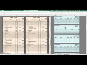 Corporate Accounting Cycle: Posting Journal Entries to the General Ledger