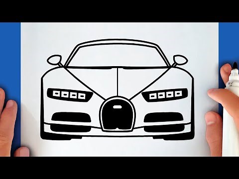 HOW TO DRAW A BUGATTI CHIRON
