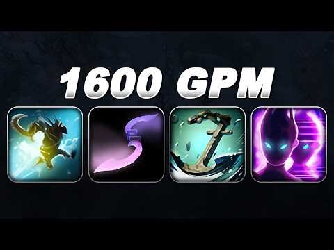 1600 GPM EASY FARM 1000 RADIUS ANCHOR SMASH + MOON GLAIVES | Dota 2 Ability Draft