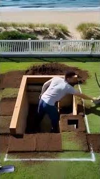 Secret Underground Bunker Built in Backyard
