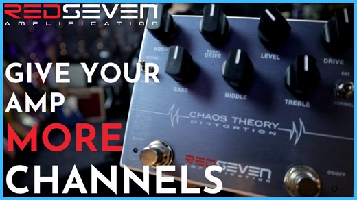 1 channel becomes 3! Redseven Chaos Theory Distortion amp demo