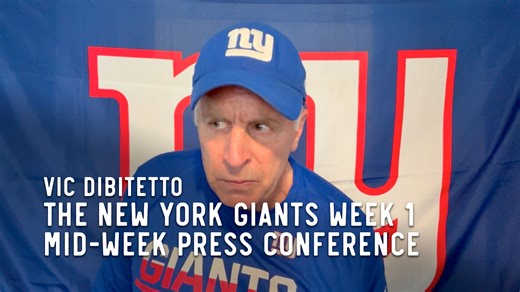 The New York Giants Week 1 Mid-Week Press Conference | Vic DiBitetto