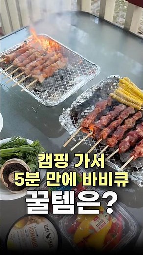 캠핑 가서 5분 만에 바비큐하는 꿀템 #캠핑꿀템 #캠핑용품