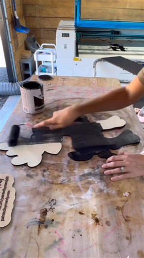 270K views · 2.9K reactions | This is one piece to a set I’m working on! I’ll post the matching leaner tomorrow. Rudolph is always one of my best selling signs around this time of year! | Painted by Mandy | Facebook