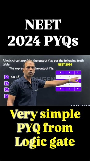 NEET 2024 PYQs | Logic Gates PYQ in NEET exam |