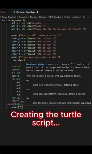 Cool python turtle effect!