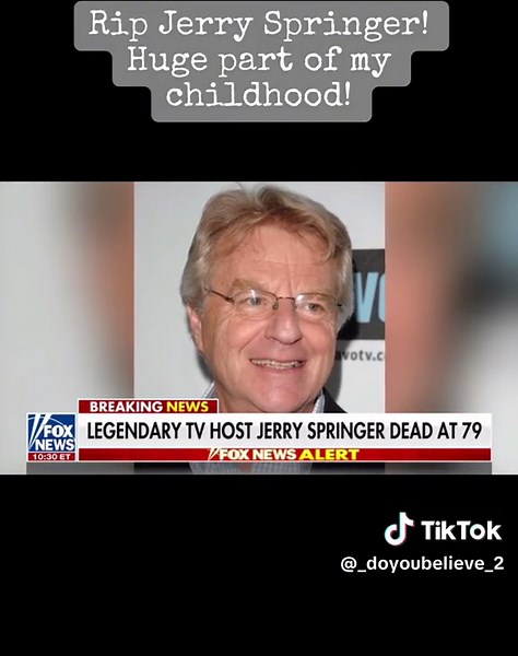 Remembering Jerry Springer: A Talk Show Icon