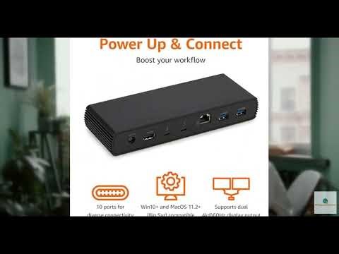 Review - Amazon Basics Thunderbolt4/USB4 Pro Docking Station,2xTBT4,1xHDMI2.1,3xUSB A 3.1