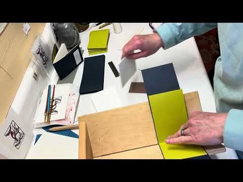 Hand-sewing a book: "One Lightning Bug"