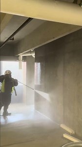 The Process of power washing Garage #building #construction