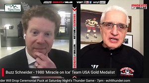 Fans have a GOLDEN opportunity tonight to meet 1980 Miracle on Ice USA Hockey player Buzz Schneider! He's dropping the ceremonial puck at the Adirondack Thunder game. #MiracleOnIce Chris Onorato | WNYT NewsChannel 13