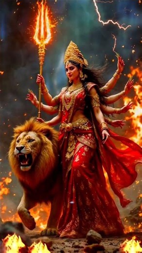 Download karein NavDurga HD wallpaper for mobile (Android & iPhone) aur apne phone ko Navratri vibes