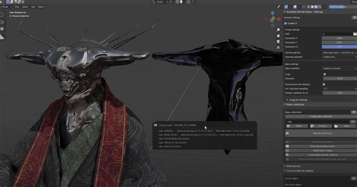A Free Plugin for Baking PBR Texture Maps and Lighting in Blender