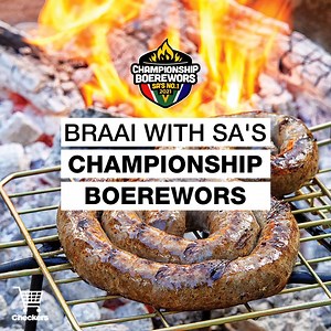 1.6K views · 58 reactions | Our 2021 winner is here to take your braai from ordinary to legendary!  You’ll find SA’s No.1 Championship Boerewors at your nearest #Checkers store now: https://bit.ly/3tDleHt #WelcomeToTheHomeOfBraai #ProudlySouthAfrican | Checkers | Facebook