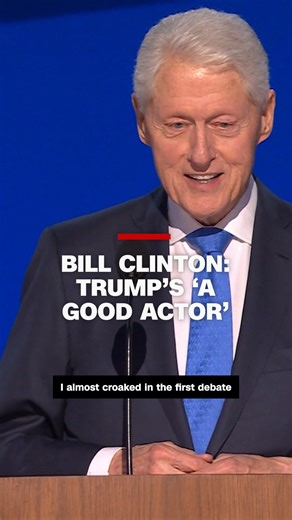 Former President Bill Clinton took aim at former President Donald Trump's foreign policy tactics Wednesday night at the DNC, questioning the 45th president's "tributes" to the "late, great Hannibal Lecter." Read more: https://cnn.it/3YPijNu | CNN