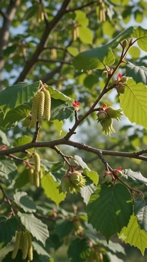 Growing Hazelnut Tree from Seed to Harvest 🌱🌰 Fruit Tree, Gardening, Plant Growth, Nature Magic. ✨🌿