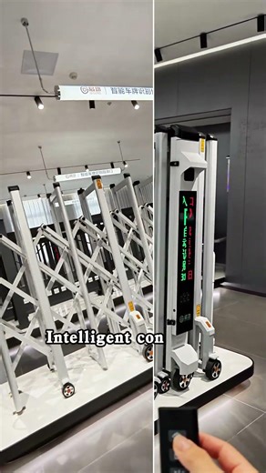 Intelligent license plate recognition retractable gate