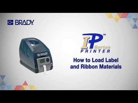 Brady IP Series Printer: Loading Materials