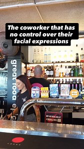 The coworker that has no control over their facial expressions | Alex Bar and Grill