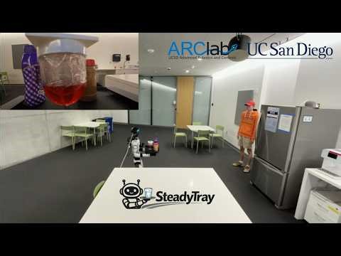 Learning Object Balancing Tasks in Humanoid Tray Transport via Residual Reinforcement Learning
