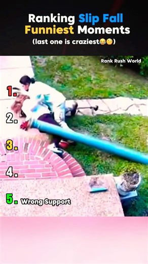 Top 5 Funniest Slip & Fall Moments 😂 | Rank #1 Was Painful