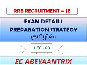 RRB - JUNIOR ENGINEER - CBT 1 - INTRODUCTION IN TAMIL