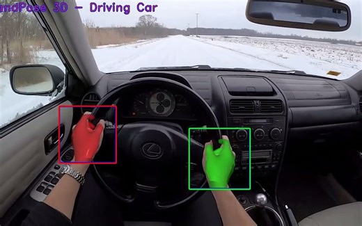 三维手势 第一人称 汽车驾驶 handpose 3D RGB 单目相机手势识别 手势检测 手势3D建模 三维建模