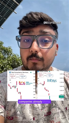 Yathart Kumar Gupta | IT stocks are down 20–30% from their highs. Not because profits collapsed. Not because businesses stopped growing. But because AI just... | Instagram