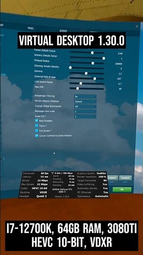 DCS Quest 3 and Virtual Desktop settings #dcsworld #dcs #quest3 #virtualdesktop #f16 #ukraine