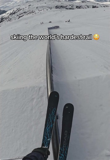 Skiing the World's Hardest Rail: A Thrilling POV