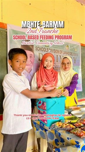 Heartfelt thanks to Honorable Minister Mohagher M. Iqbal and the LS II SBFP Division Team under SDS Anna Zenaida Unte Alonto for giving our school the opportunity to be part of the 2nd Tranche of the School-Based Feeding Program (SBFP) 2026. We are truly grateful for your unwavering support and dedication. We also extend our heartfelt appreciation to our active and supportive School Head, Ma’am Fatimah Hadji Ali, for her continuous guidance, leadership, and commitment to our school and learners.