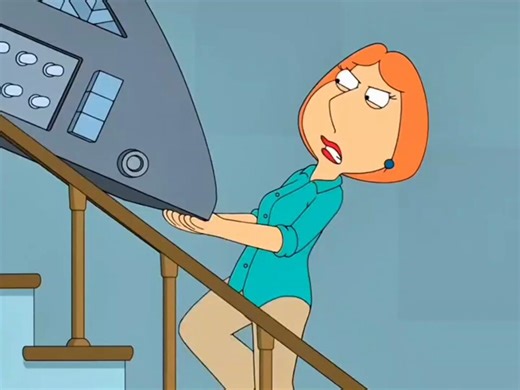 Louis finds stewie's Time Machine .