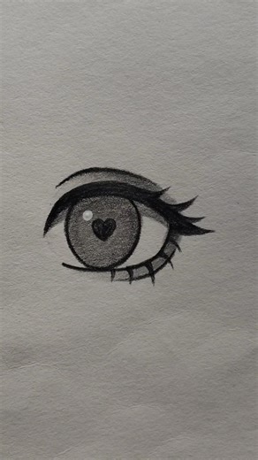 how to draw cute anime eyes tutorial.✨ #shorts #sketch #art #drawing