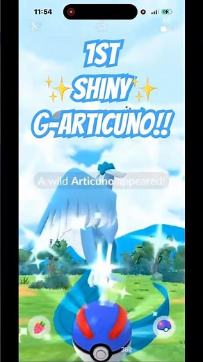 ❄️FINALLY.. my 1st shiny Galarian Articuno!! Caught on stream 🤩🔥✨ #galarianbirds #shinypokemon
