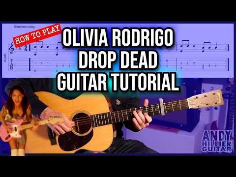 Olivia Rodrigo – drop dead Guitar Tutorial Lesson