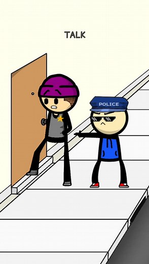 Police OPEN UP!!! #police #animation #danimation #animationmeme #funnyvideos #comedy #fyp
