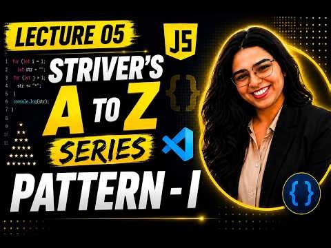 Striver's A to Z DSA Sheet in JavaScript 🚀 | Lecture 06 - Square Pattern | By Shweta