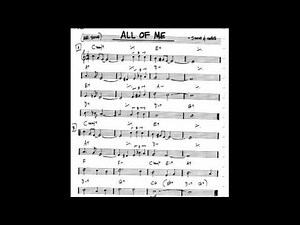 All Of Me - Backing Track - Play-Along (C key score violin/guitar/piano)