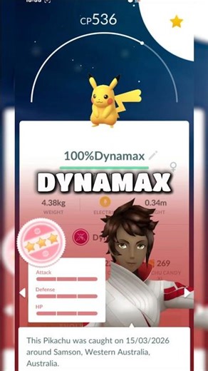 ⚡️Is a Hundo Dynamax Pikachu useful in Pokemon GO?? #pokemon #pokemongo #pogo #pokemoncommunity