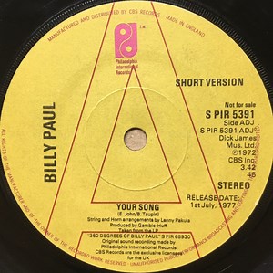 Billy Paul - Your Song