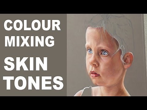 Pastel Portrait Tutorial ~ What colours to use for skin tones. Pastel Portrait of Olivia... part 2.