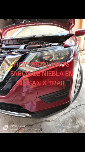 Instalación de faros de niebla en Nissan X-Trail