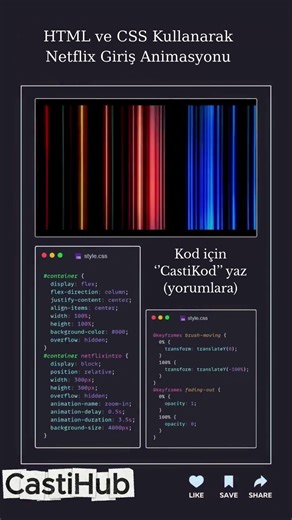 Netflix-Style Animation with HTML & CS