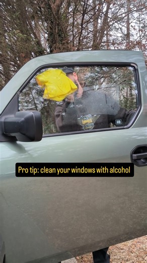 Pro tip for cleaning your car windows, use this instead