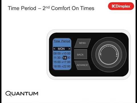 Dimplex Quantum Heater Main Menu - Modify "Home All Day" Mode Part 1