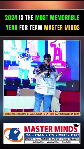 2024 is the most memorable year for team Master Minds | MASTERMINDS For CA