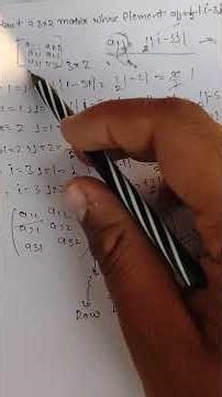 Class 12 Maths | Matrices Example 1.1 🔹 :#Class12Maths #Matrices #CBSEMaths