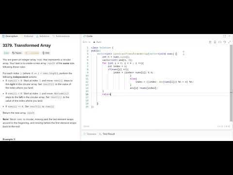 Daily leetcode problem 3379 in c++